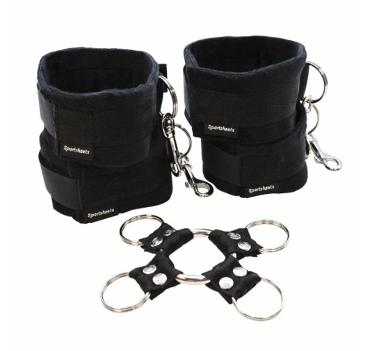 Uprząż do kołyski - Sportsheets Hog Tie & Cuff Set